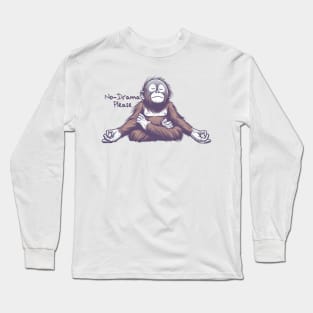 No Drama Orangutan Long Sleeve T-Shirt